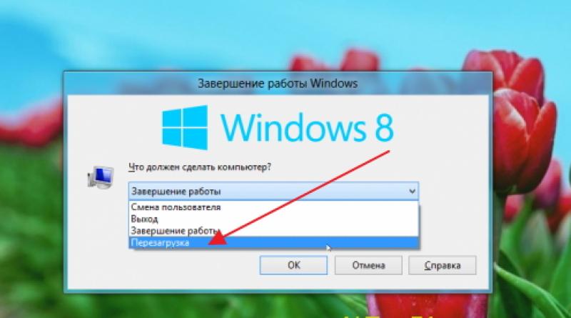 Πώς να κάνετε επανεκκίνηση ενός φορητού υπολογιστή χρησιμοποιώντας το πληκτρολόγιο Πού να κάνετε επανεκκίνηση στα Windows 8